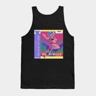 Retro Vaporwave 80s anime aesthetic Tank Top